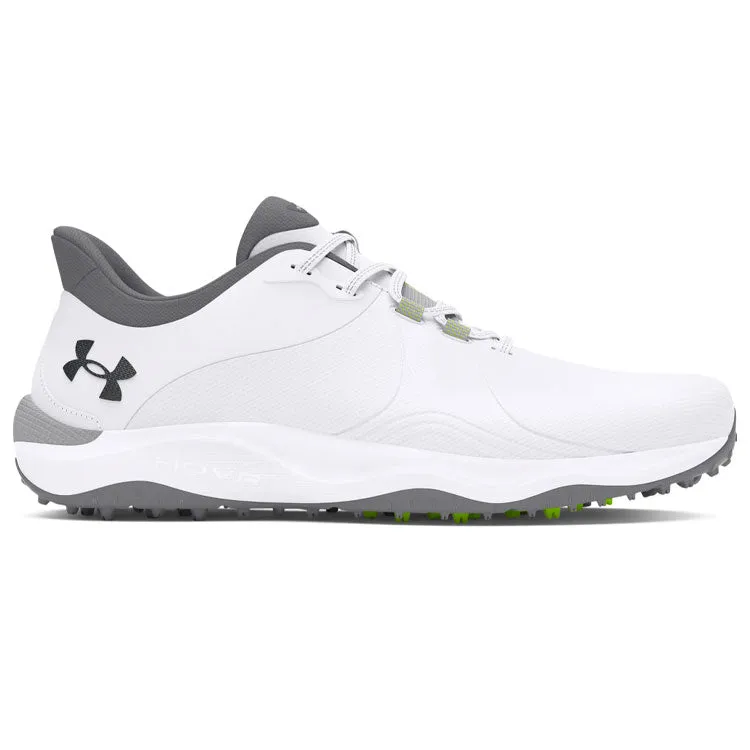 Under Armour Drive Pro SL Golf Shoes - White/Metallic Gun Metal