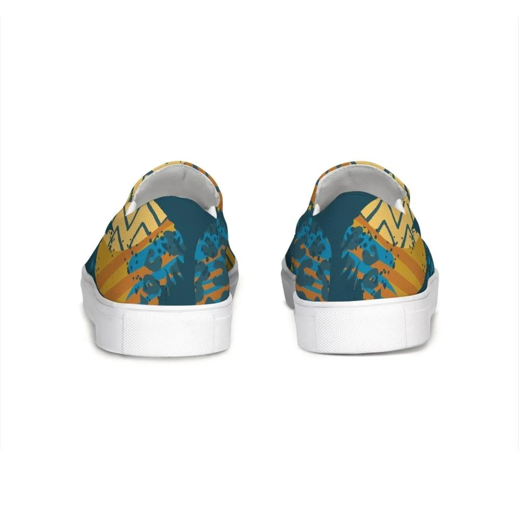 Uniquely You Womens Sneakers / Slip On Sports Shoes - Blue and Beige - S768585 by inQue.Style