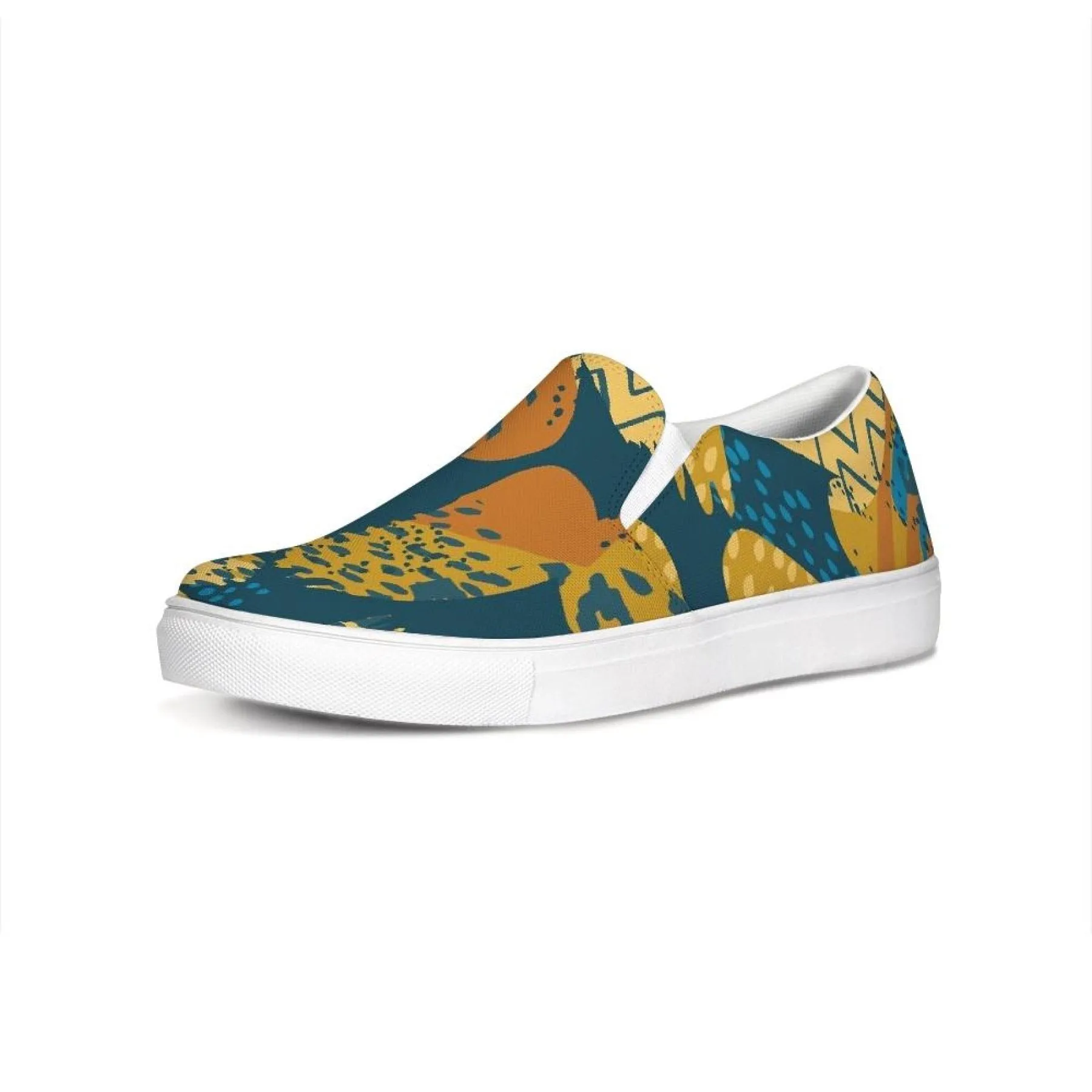 Uniquely You Womens Sneakers / Slip On Sports Shoes - Blue and Beige - S768585 by inQue.Style