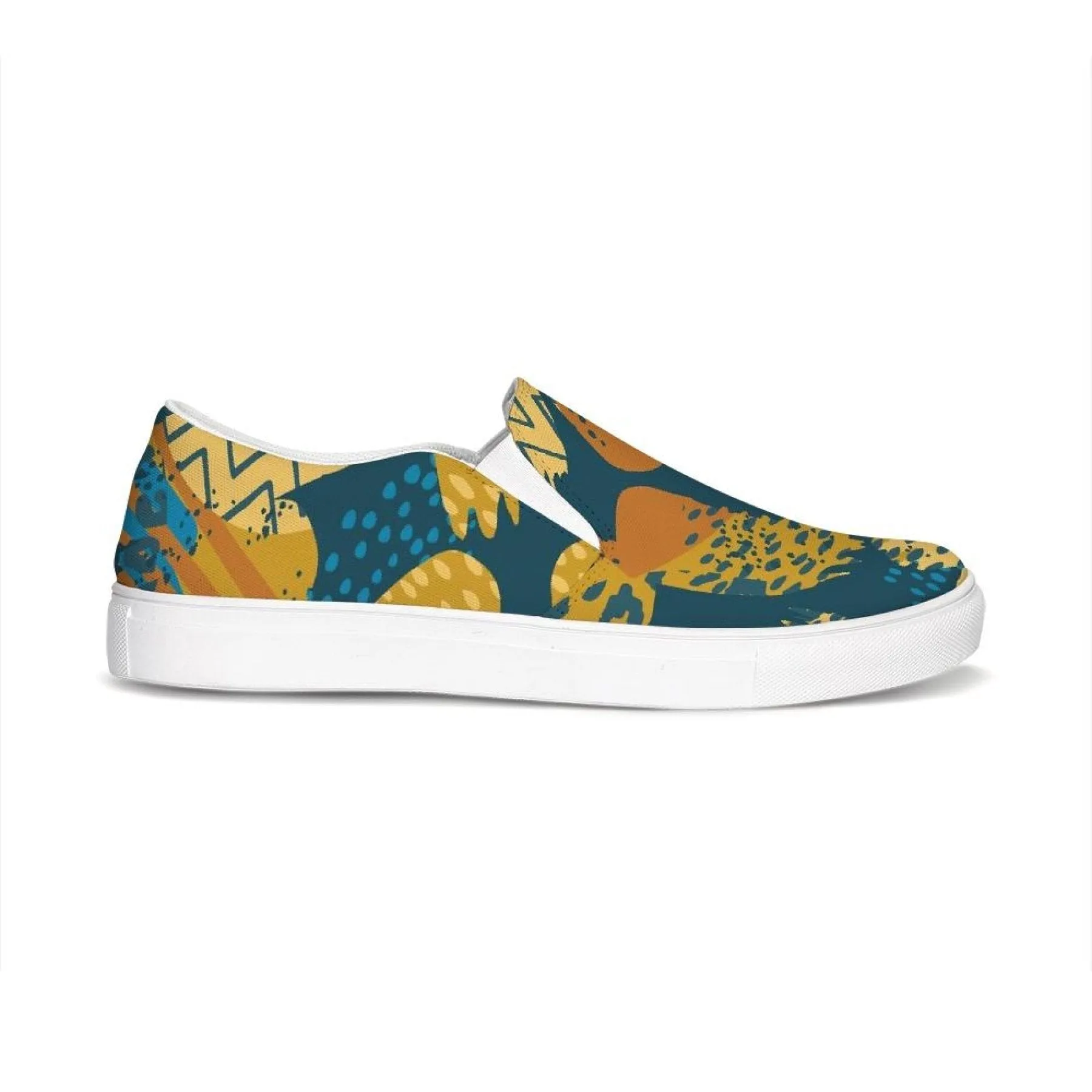 Uniquely You Womens Sneakers / Slip On Sports Shoes - Blue and Beige - S768585 by inQue.Style