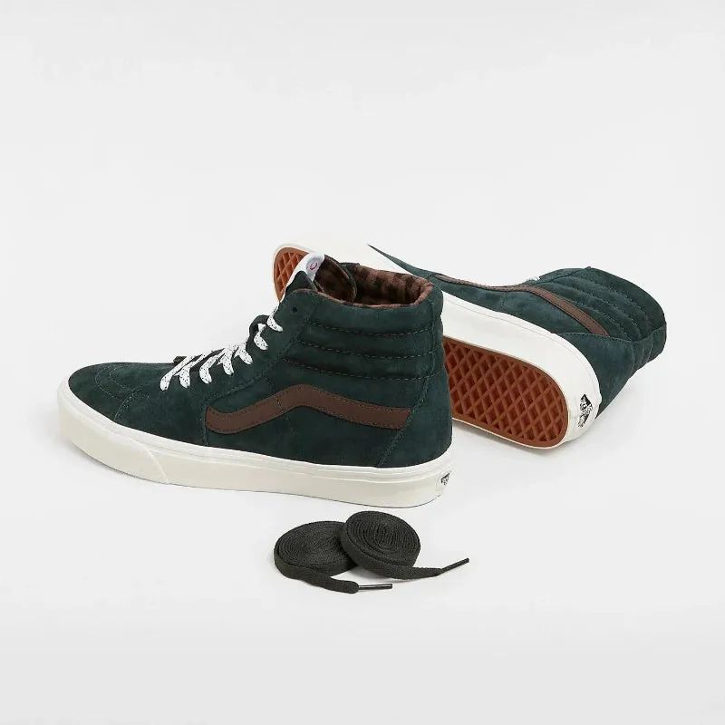 Vans SK8-Hi Pig Suede - Plaid Scarab