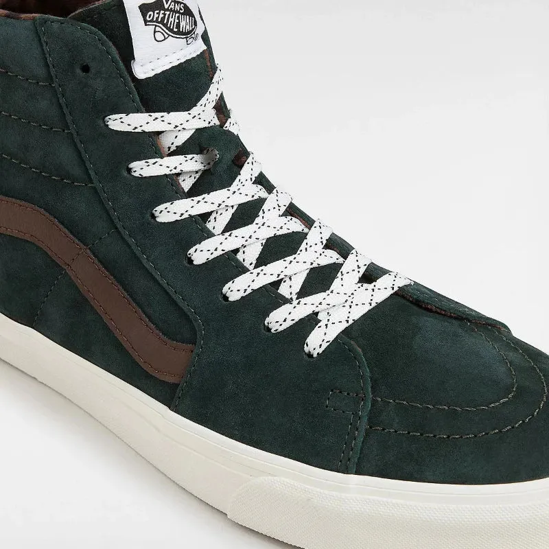 Vans SK8-Hi Pig Suede - Plaid Scarab