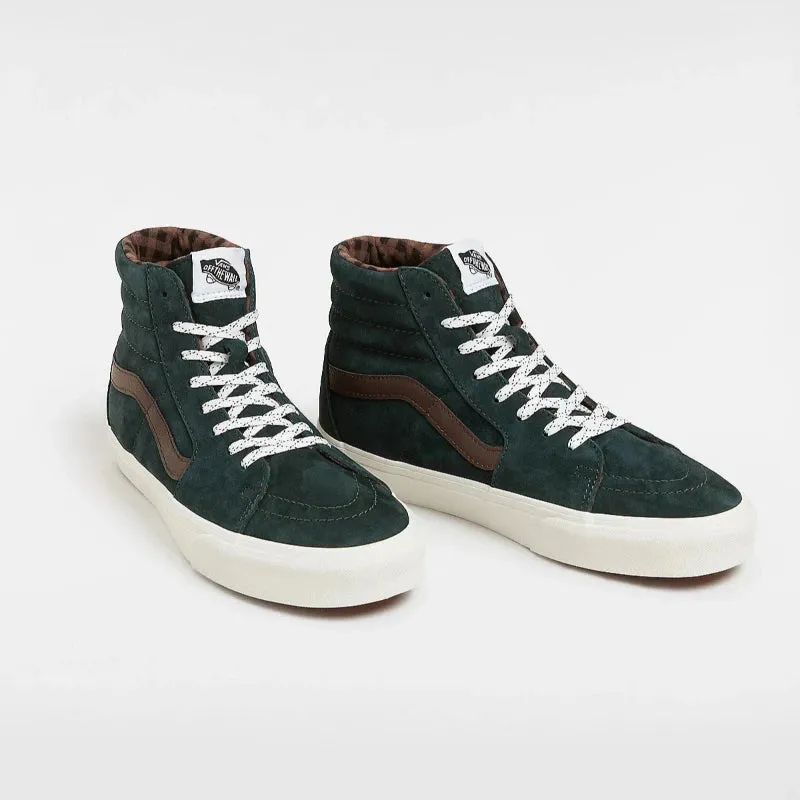 Vans SK8-Hi Pig Suede - Plaid Scarab
