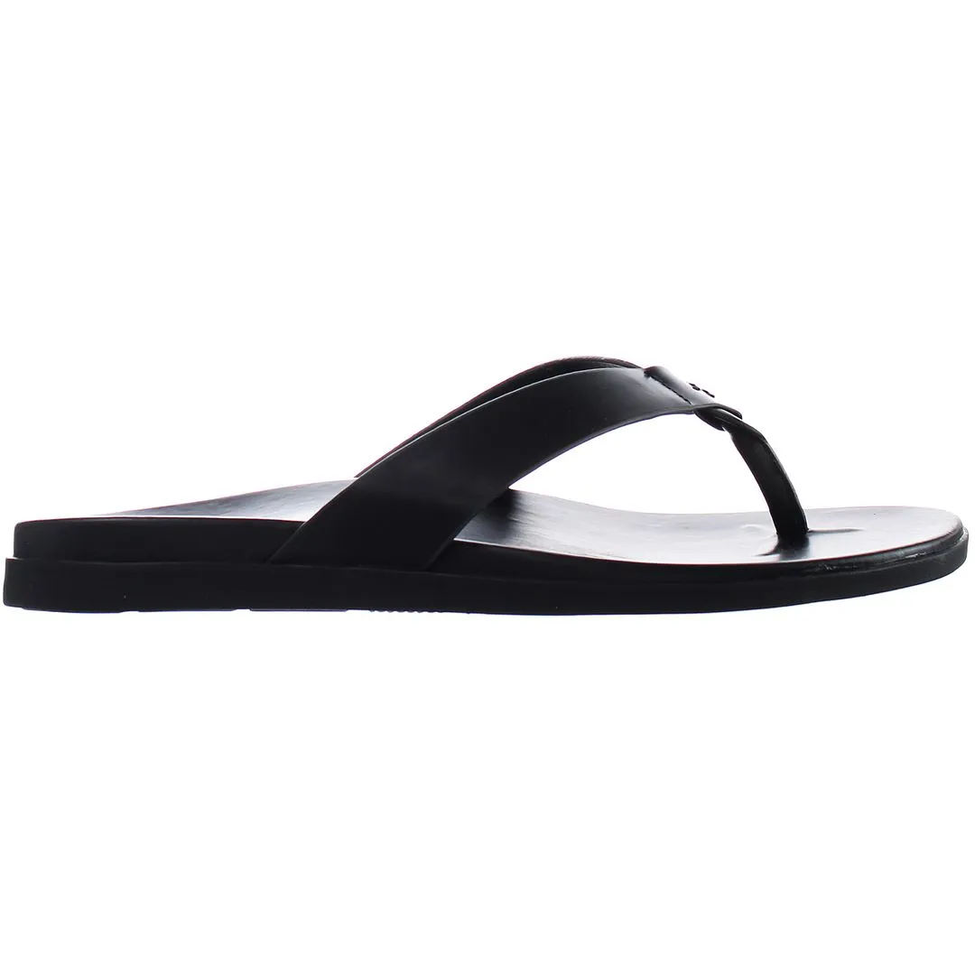 Vionic Elijah Mens Black Flip-Flops
