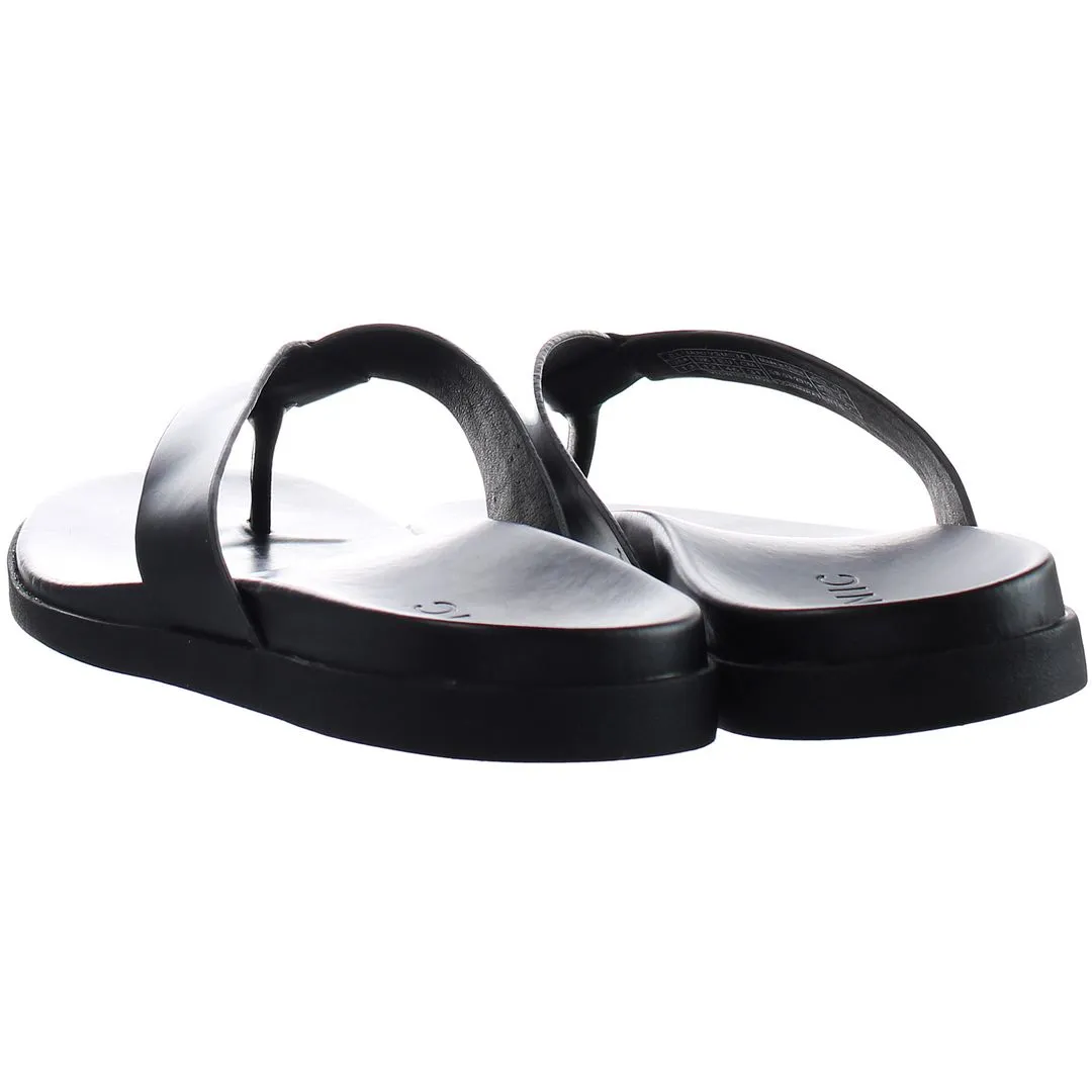 Vionic Elijah Mens Black Flip-Flops