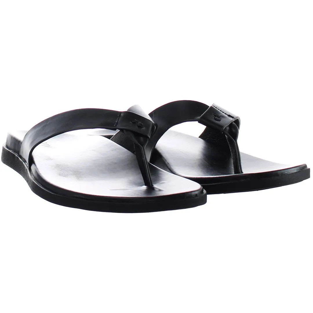 Vionic Elijah Mens Black Flip-Flops