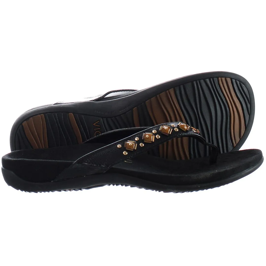 Vionic Loriana Womens Black Flip-Flops