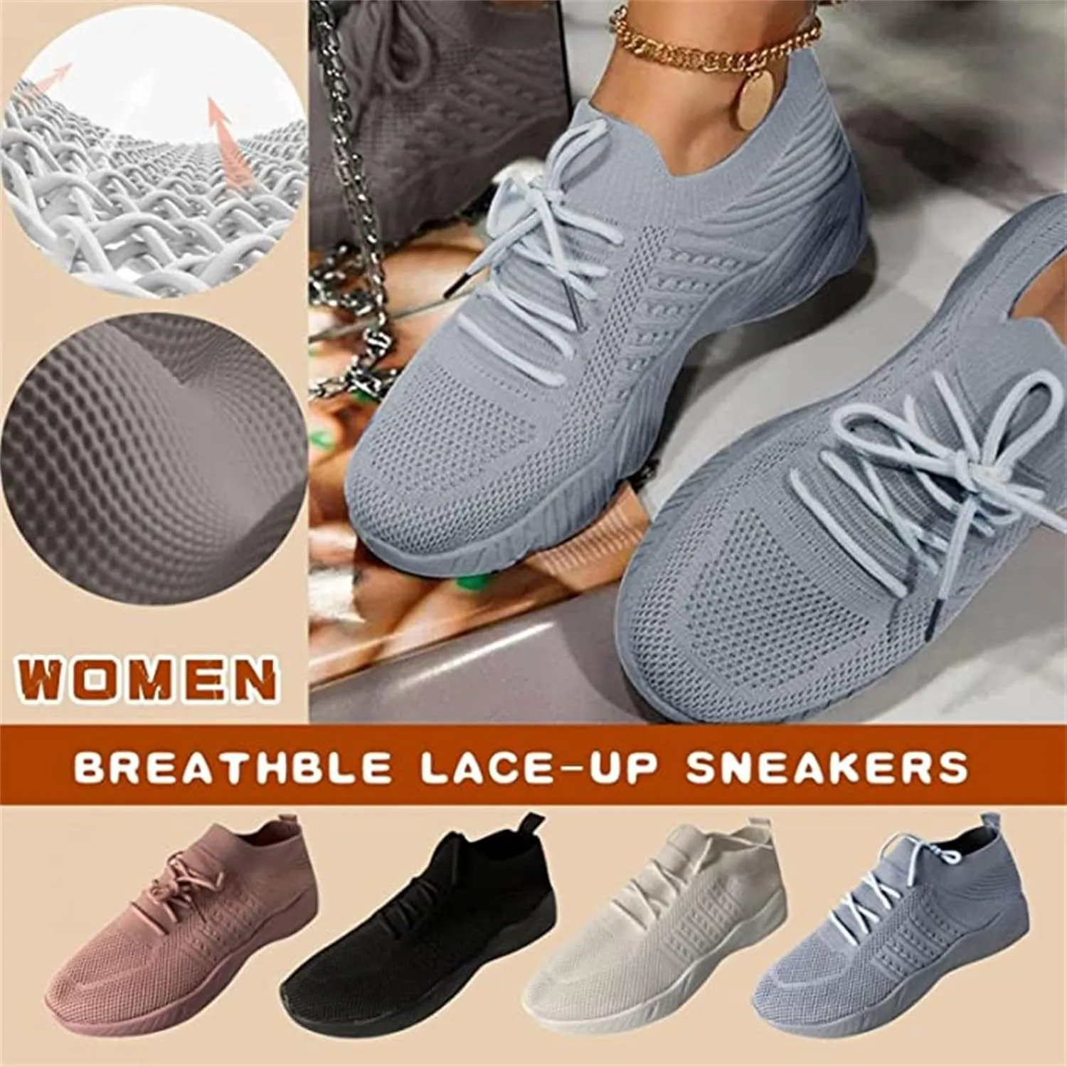 Walking Shoes Women Arch Support Slip On Sneakers Comfort Light Weight Casual Athletic Gym Tennis Running Sneakers