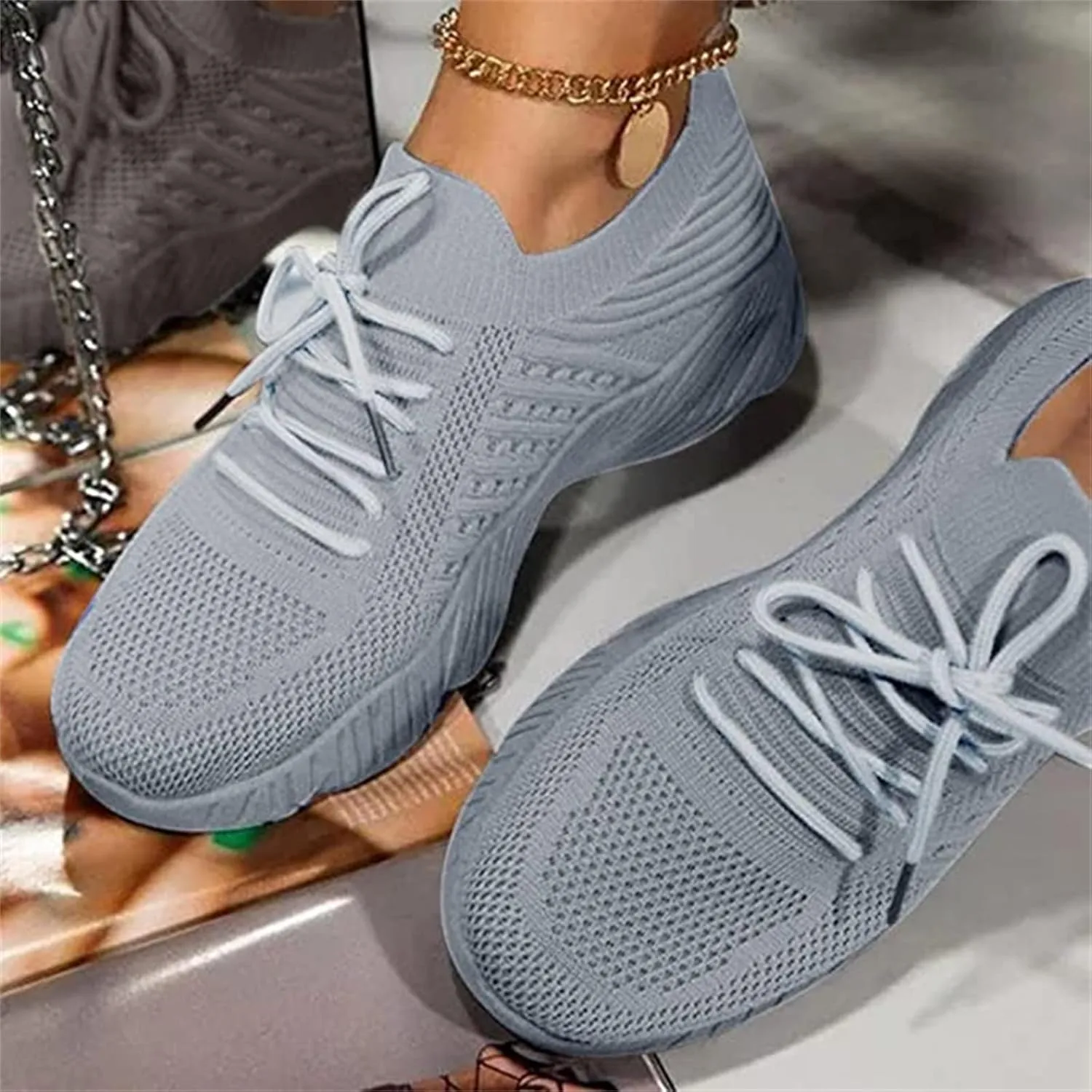 Walking Shoes Women Arch Support Slip On Sneakers Comfort Light Weight Casual Athletic Gym Tennis Running Sneakers