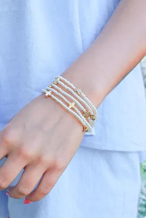 Wishful Thinking Metal Cross Bracelet Set