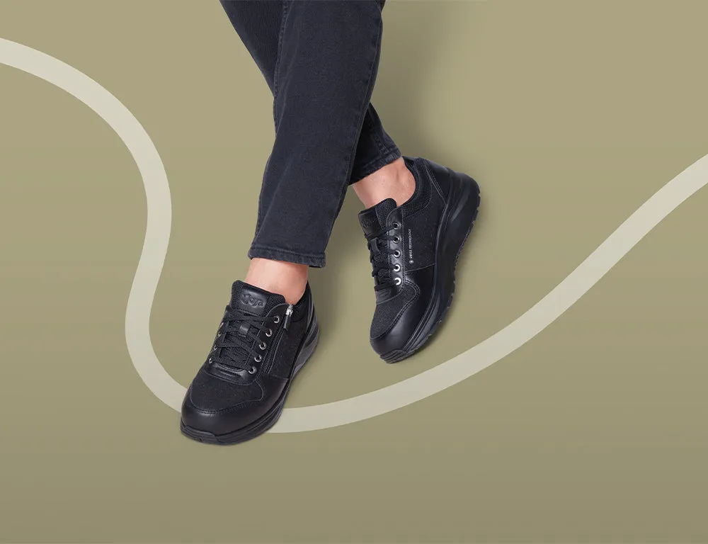 Womens Active Zip Dynamo Black II Trainers