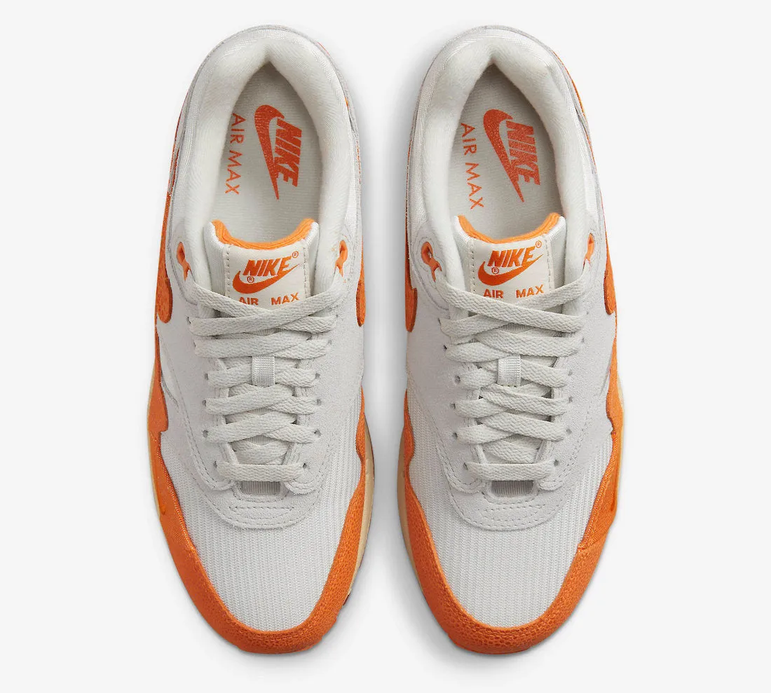 Women's Nike Air Max 1 Light Bone Magma Orange DZ4709-001