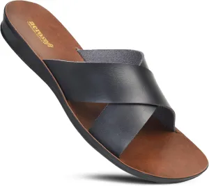 Womens Slides Slip On Comfort with Arch Support Slides for Women Summer Yoga Mat Indoor Outdoor Walking Ladies Flat Sandals Dressy Non Slip Footbed Cute Beach Sandalias De Mujer