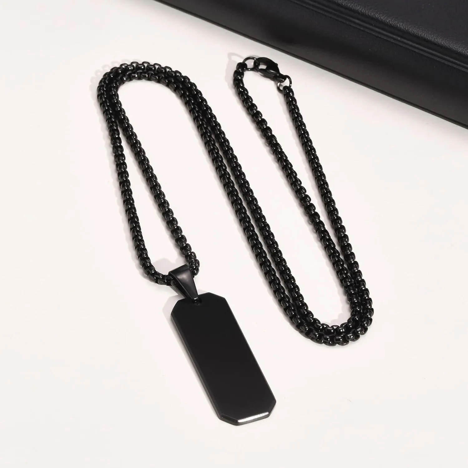 Yahuah YHWH Religious Hebrew Bible Christ Name of God Amulet Bar Necklace for Adults Teens Israel Jewelry - Judaica Jewelry Stainless Steel Pendant, Chain Length 24"/26"/28"/30"