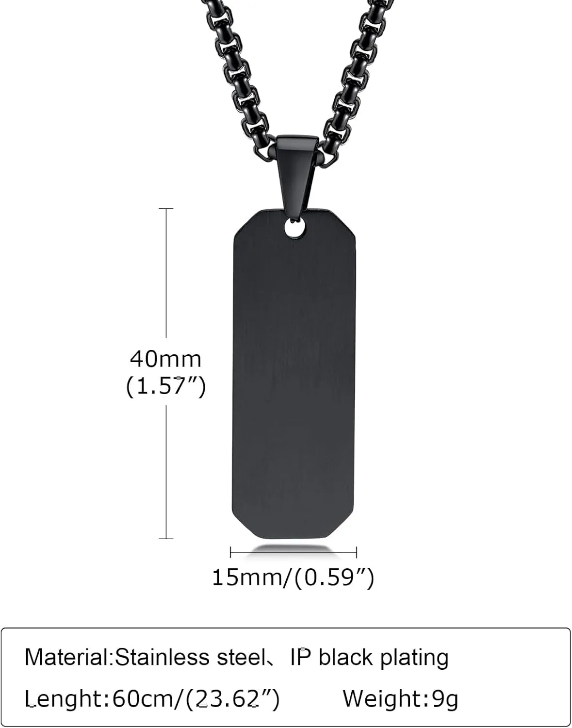 Yahuah YHWH Religious Hebrew Bible Christ Name of God Amulet Bar Necklace for Adults Teens Israel Jewelry - Judaica Jewelry Stainless Steel Pendant, Chain Length 24"/26"/28"/30"