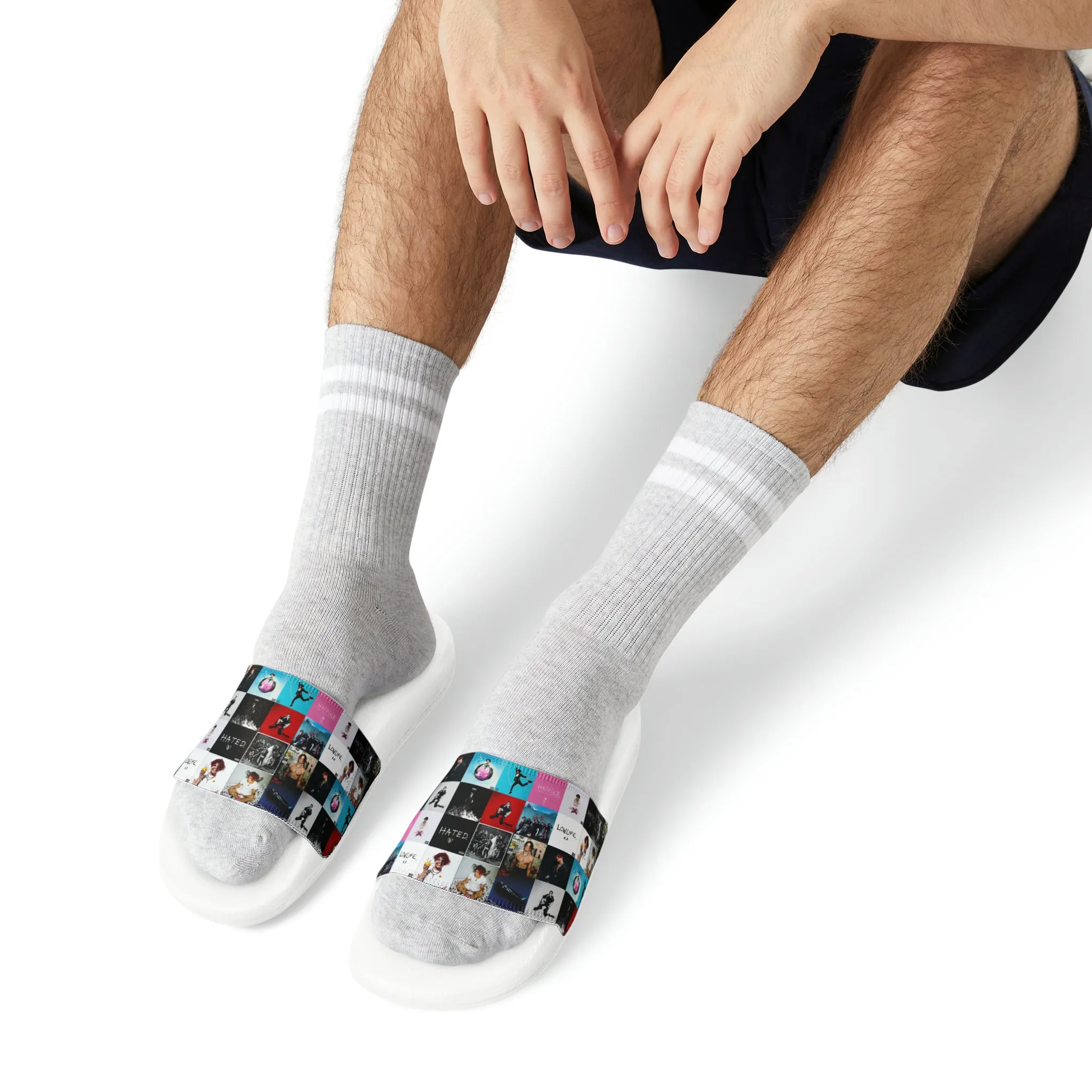 YUNGBLUD Album Cover Art Collage Men's Slide Sandals